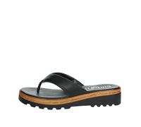 CINZIA SOFT Ciabatta a Infradito da Donna in Pelle Nera IAF2664-811-004-NERO 39 EU