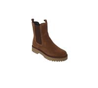 Cinzia Soft IS405376 Stivaletti Chelsea in camoscio color safari con suola in gomma carrarmata e doppio elastico laterale (Safari, Sistema Taglie Calzature EU, Adulto, Donna, Numero, Media, 38)