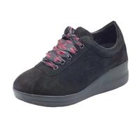 Cinzia Soft IV1224000 Black Sneakers Confort per Donna in Nabuk Nero con Lacci (Taglia 36)