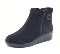 Cinzia Soft IV13898 Black Tronchetti per Donna in nabuk nero con lampo