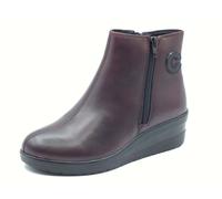 Cinzia Soft IV13898Z Bordò Tronchetti per Donna in pelle bordeaux con lampo