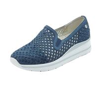 Cinzia Soft IV2014846C Cobalt Mocassini Confort per Donna in Pelle Traforata Blu (Taglia 35)
