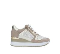 Cinzia Soft IV2521475 Sneakers in Pelle con Lacci e Zip. Una Calzatura da Vivere (Bianco/Beige, Sistema Taglie Calzature EU, Adulto, Donna, Numero, Media, 36)