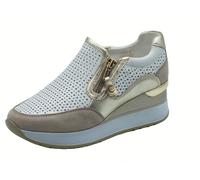 Cinzia Soft IV2521476G Clay Beige Sneakers per Donna in pelle traforata con zepp