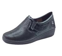 Cinzia Soft IV6323987 Black Mocassini Confort per Donna in Pelle Verniciata Zeppa Bassa (Taglia 36)