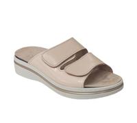 Cinzia Soft MZK13-V Ciabatte Donna con Doppio Strappo, Comfort Con Plantare Estribile, Suola Piatta, Blu Navy e Beige (Beige, Sistema Taglie Calzature EU, Adulto, Donna, Numero, Media, 37)