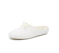Cinzia Soft pantofole donna da casa in tessuto bianco sposa camera partorienti
