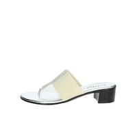 Cinzia Soft Sandali Donna Infradito Argento, Tacco Basso 4 cm, 322201