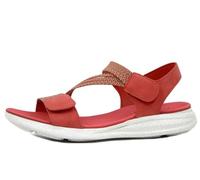 CINZIA SOFT Sandali Donna Rossi Elasticizzati con Doppio Strap, Zeppa Bassa, MCS101 TAGLIA DONNA 39