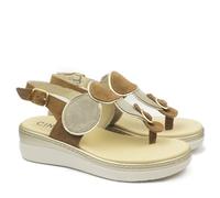 CINZIA SOFT SANDALO INFRADITO IN CAMOSCIO CON PLANTARE ESTRAIBILE
