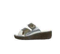 CINZIA SOFT SCARPE DONNA CIABATTE CON PLANTARE IMBOTTITO SV27244588 WHITE/SILVER