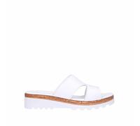 Cinzia Soft Scarpe Donna estive Sandali con Tacco in Pelle Bianca Pantofole comode 39 EU