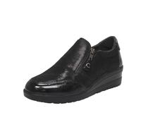 Cinzia Soft Slip On In Pelle Con Cerniera Nero - Donna Scarpe Slip On