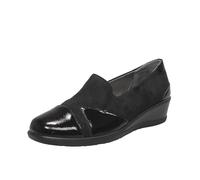 Cinzia Soft Slip On In Tessuto Con Zeppa Nero - Donna Scarpe Slip On