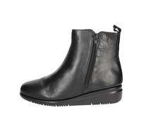 CINZIA SOFT Stivaletto Donna in Pelle Nero con Doppia Cerniera, Zeppa Bassa, 18952 TAGLIA DONNA 36