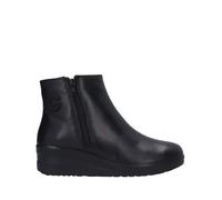 Cinzia Soft IV13898-CN Scarponcino In Pelle Nero o Cotto Con Doppia Cerniera (Nero, numeric_40)