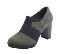 Cinzia Soft Tronchetti Nabuk Marrone Tacco Alto Elastico Frontale (Taglia 37)