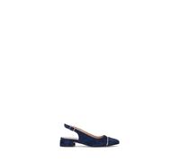 CINZIA VALLE Slingback donna blu in suede 38