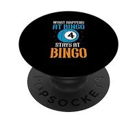 Ciò Che Accade Al Bingo Rimane Al Bingo Amante Giocatore PopSockets PopGrip Adesivo