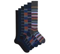 Ciocca Calze Uomo Lunghe Fantasia Caldo Cotone Morbide e Confortevoli - Confezione 3/6 Paia Autunno Inverno [BOXCW6_RIG_11_1]