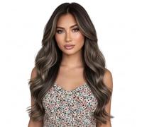 Ciocca Di Capelli Ricci - Parrucca Naturale Con Clip Invisibili Resistente Al Calore Da 46 Cm,Capello Finto Ricci dall'Aspetto Realistico | Per Donne Signore Sposa Studentesse Lavoro Matrimonio Uffici