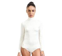 Ciocca Pura Maglia Donna con Cashmere Manica Lunga Pizzo Intimo Canottiera Elegante Calda [P0714C_NAU_L_1]