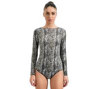 Ciocca Pura Maglia Donna con Cashmere Manica Lunga Pizzo Intimo Canottiera Elegante Calda [P0737M_Zeb_XL_1]