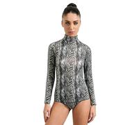 Ciocca Pura Maglia Donna con Cashmere Manica Lunga Pizzo Intimo Canottiera Elegante Calda [P0738M_Zeb_L_1]