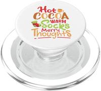 Cioccolata calda, calzini caldi, pensieri allegri PopSockets PopGrip per MagSafe
