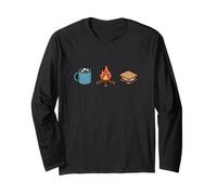 Cioccolata Calda Campfire Smores Camping Cozy Maglia a Manica