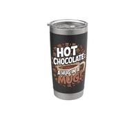 Cioccolata calda Un abbraccio in una tazza Bicchiere termico in acciaio inox doppia parete