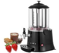 Cioccolatiera elettrica, erogatore di cioccolata calda, erogatore di bevande calde, capacità 10 litri, display LED, 30-90°C, per riscaldare cioccolato, caffè, latte, tè, succo di tè,Black