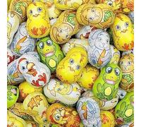 Cioccolatini al Latte Pasqualii, 1 kg, Assortimento di cioccolatini Ripieni alla Crema di Latte con Personaggi Festivi, Pecorella, Pulcino, Gallina, Coniglio, Ranocchio