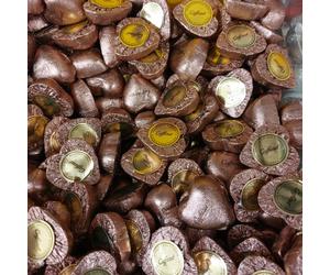 CIOCCOLATINI CUORE MIGNON BRONZO CAFFAREL AL LATTE E GIANDUIA SAN VALENTINO
