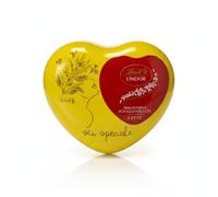 Cioccolatini Cuori Lindor Gialli Donna Cioccolato al Latte Lindt Scatolina da 75 g