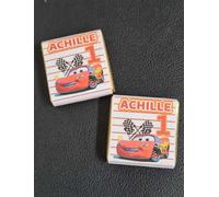 cioccolatino novi personalizzato con nome e numero per festa a tema Disney cars