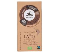 Cioccolato al latte e nocciole intere 100 g BIO