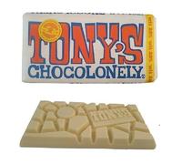 Cioccolato bianco equo e solidale | Tony's Chocolonely | Bianco 28% | Peso totale 180 grammi