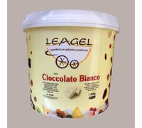 Cioccolato Bianco Pasta Crema Concentrata per Gelato Dolci Leagel - 3,5 Kg -