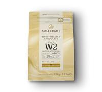 cioccolato bianco W2 28% burro di cacao callebaut 2,5 Kg(callets)