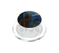 Cioccolato Cane Labrador Notte Stellata PopSockets PopGrip per MagSafe
