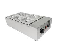 Cioccolato crogiolo 1000W 30-80°C 6-serbatoio fusore elettrico in acciaio inox fusione vaso di cioccolato per la casa ristorante
