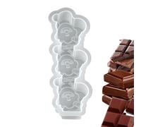 Cioccolato di Natale 3 Cavità Forma Antiaderente Riutilizzabile Natale | Forme Divertenti per Sapone Per Argilla Cemento Artigianato Sapone Decorazioni Babbo Natale