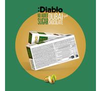 Cioccolato Dubai Diablo (senza zuccheri aggiunti, con maltitolo), 200 g