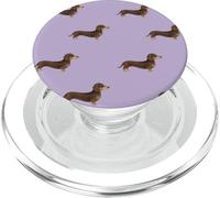 Cioccolato Marrone Bassotto Doxie Regali Per Le Donne Coquette PopSockets PopGrip per MagSafe