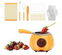 Cioccolato Melter Plastica Cioccolata Calda Melting Pot Fonduta Melter Macchina Strumento Da Cucina con FAI DA TE Set di Stampi Cioccolato Melter per Candy Fare 060974