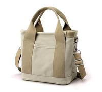 CIOIUGPIUK Una borsa in tela minimalista da donna, caratterizzata da un design ad alta capacità con ampio spazio for riporre facilmente una varietà di oggetti essenziali quotidiani.(Khaki)