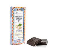 Ciokarrua® | Cioccolato Modica IGP Pistacchio | Cioccolato Grezzo Lavorato Freddo Senza Lattosio | Tavoletta Cioccolata Senza Glutine - 80 Gr