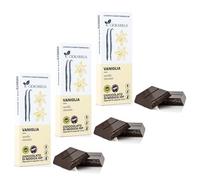 Ciokarrua | Cioccolato Modica IGP Vaniglia Senza Lattosio - 3 Tavolette | Cioccolato Lavorato a Freddo
