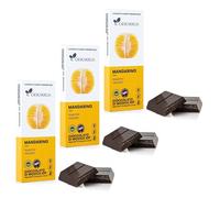 Ciokarrua | Cioccolato Modica Mandarino | Tavoletta Cioccolato Modica IGP Senza Lattosio - 3 x 100 Gr | Cioccolato Lavorato Basse Temperature